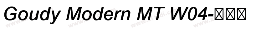 Goudy Modern MT W04字体转换